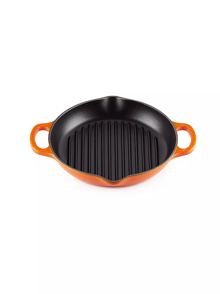 LE CREUSET, Grillplatte Rund 25cm (Ofenrot) 5 LE CREUSET, Grillplatte Rund 25cm (Ofenrot) – Bild 3