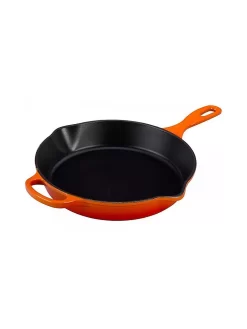 LE CREUSET, Servierpfanne Hoch "Signature" 26cm (Ofenrot)