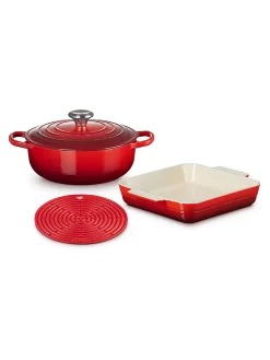LE CREUSET, Starter Set 3-tlg. Kirschrot