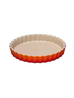 LE CREUSET, Tarteform "Poterie" 28cm (Ofenrot)